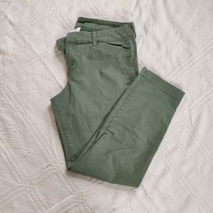 Sage green ankle pants